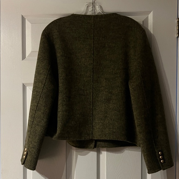 Sold - Elegant Olive Women's Blazer - Picture 5 of 5